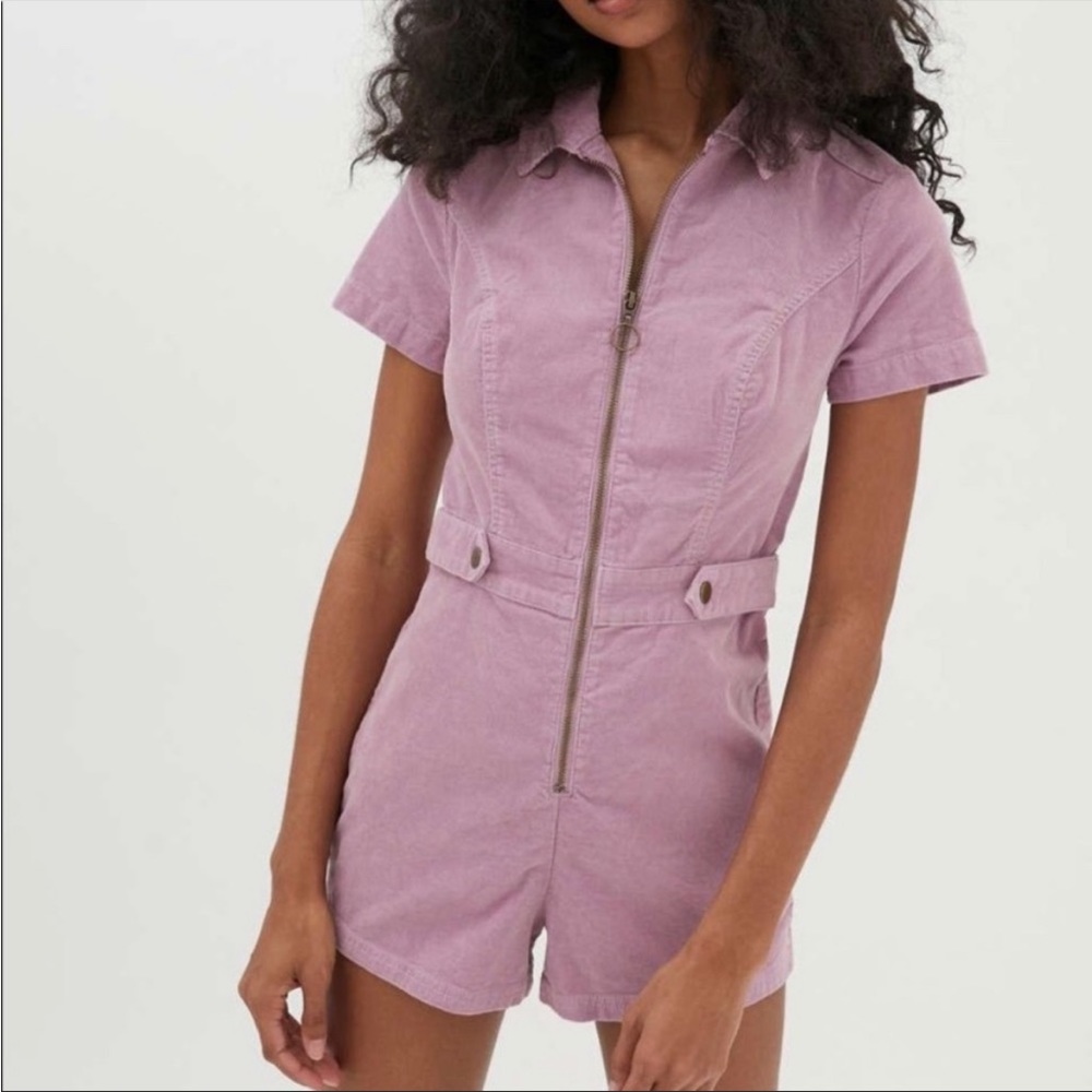 Urban Outfitters Tyson Zip Romper - Corduroy  Size Small